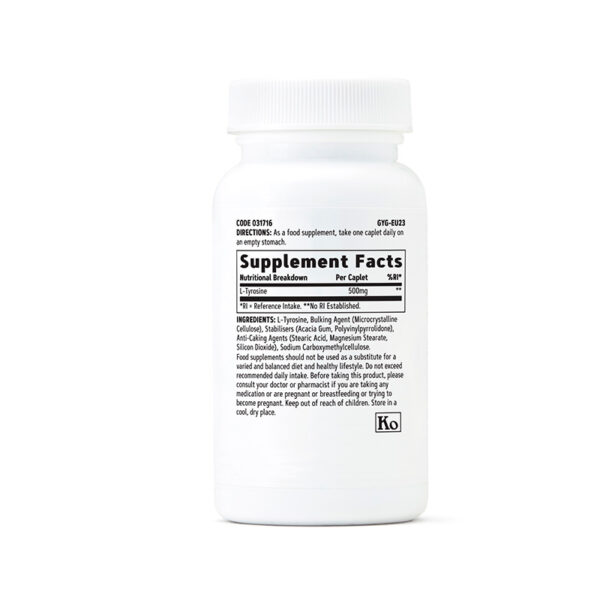 GNC L-TYROSINE 500MGS - Imagen 2