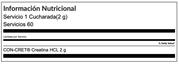 Chemistry Labs™ Creatina HCL - 120 Servicios - Imagen 3