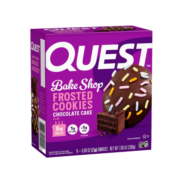 Quest galletas de proteína glaseadas 8 unidades | BOX