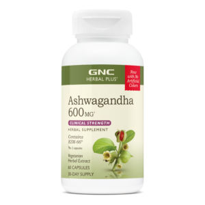 GNC Herbal Plus® Ashwagandha 600mg - 60 Caps