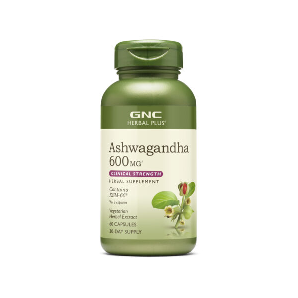 GNC Herbal Plus® Ashwagandha 600mg - 60 Caps