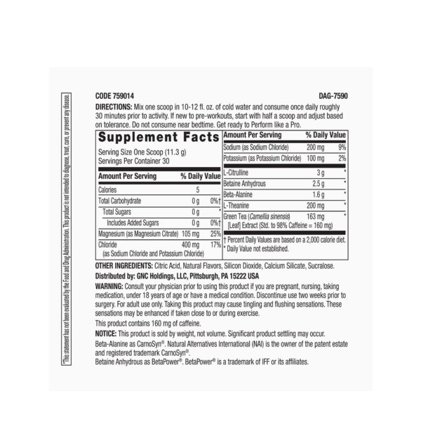 Pro Performance® Pre-Workout 30 servs - Imagen 2