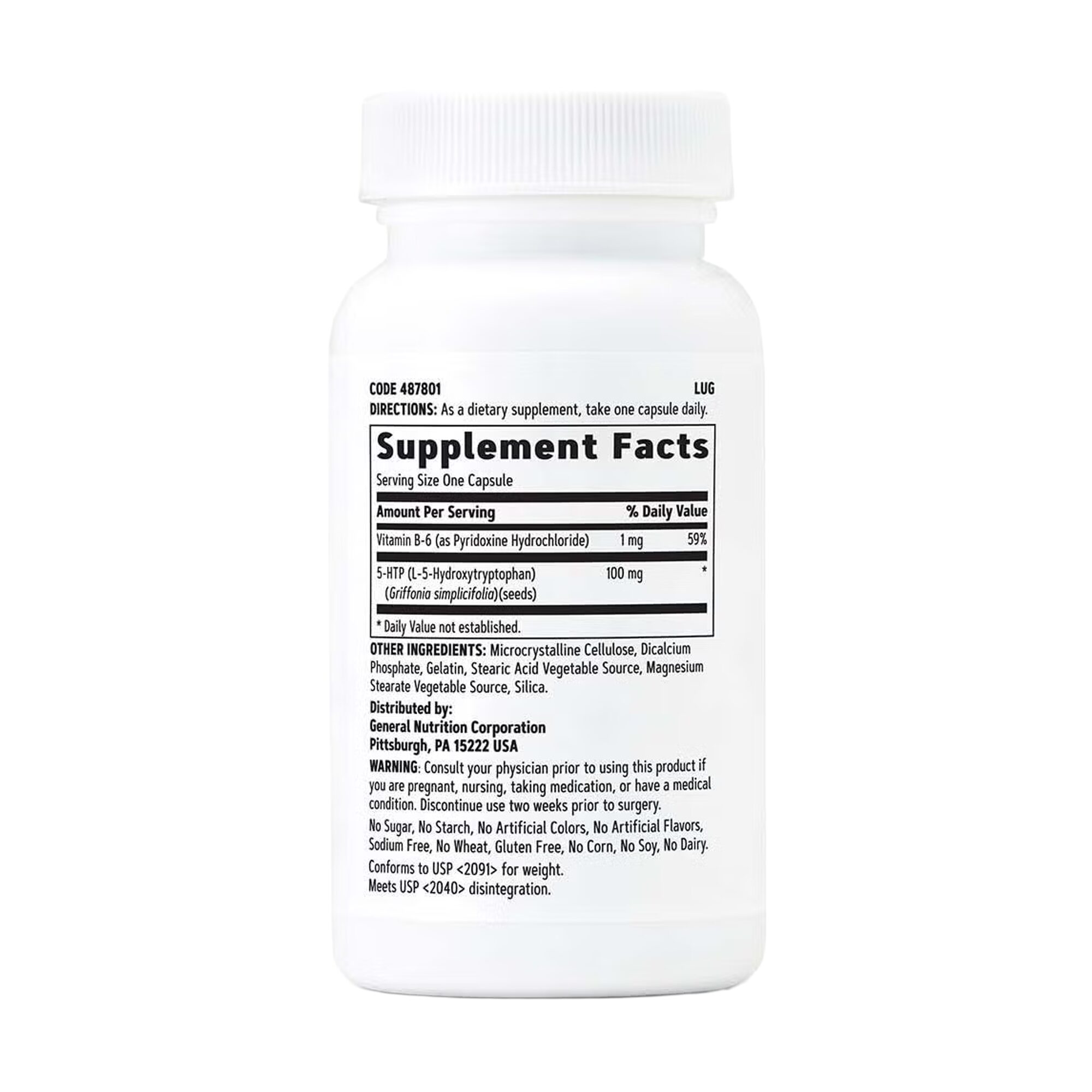 5-HTP 100 mg | 30 serv - Imagen 2